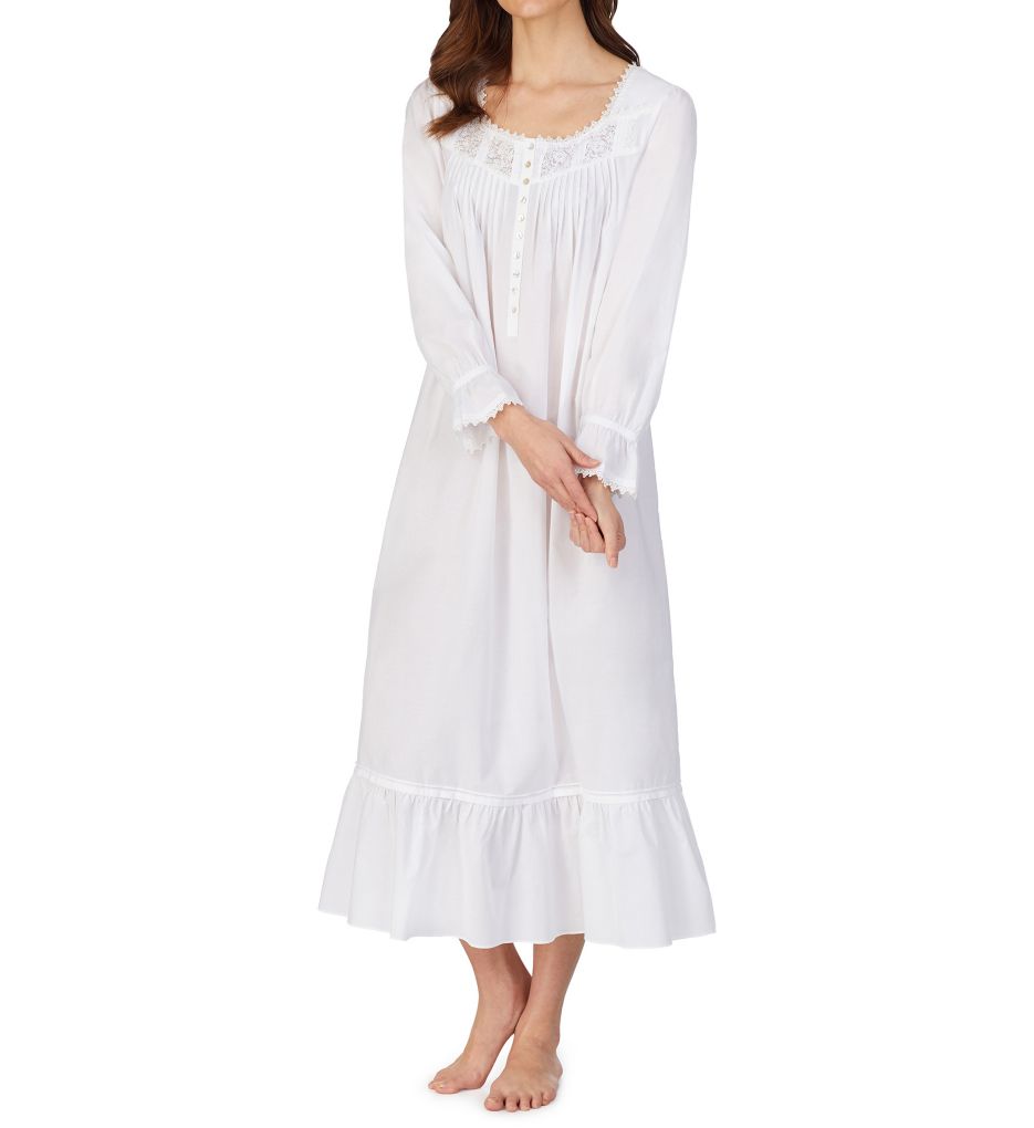 100% Cotton Woven Long Sleeve Ballet Nightgown-gs