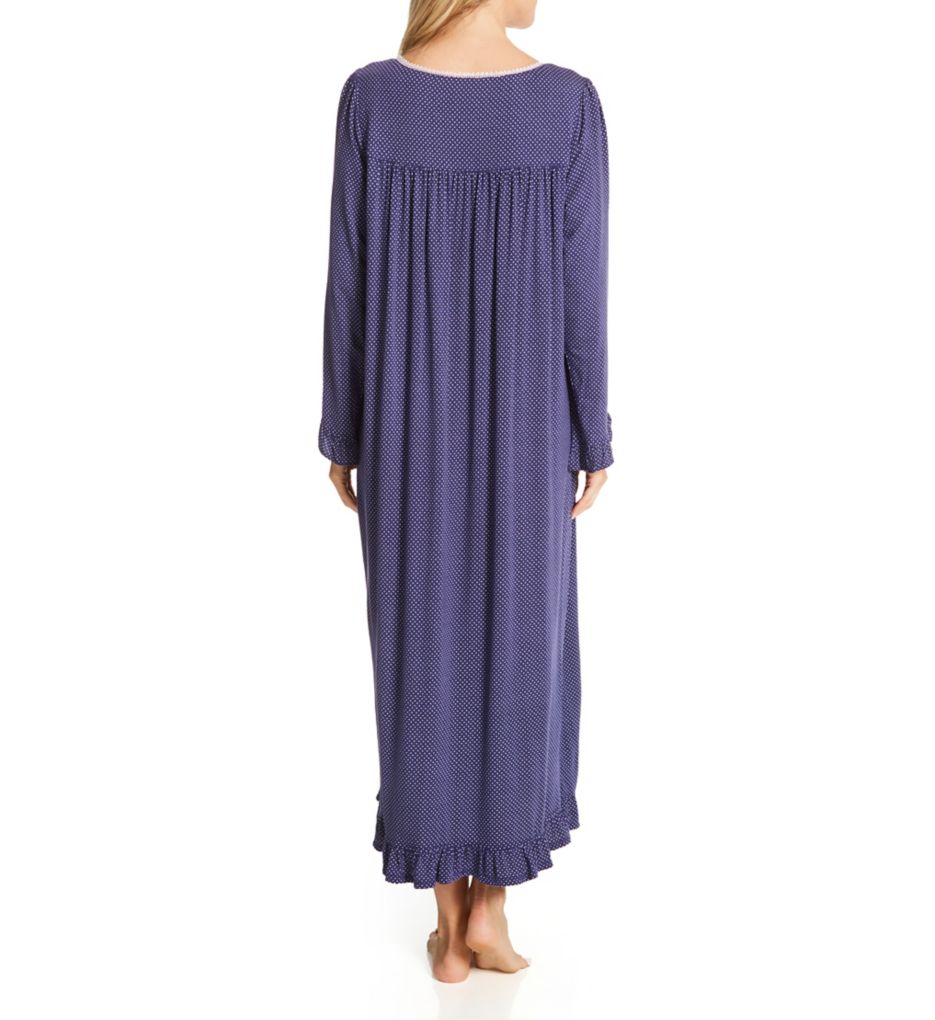 Modal Spandex Knit Waltz Long Sleeve Nightgown-bs