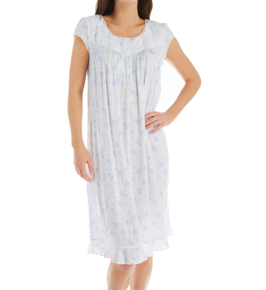 Modal Jersey Knit Peri Waltz Nightgown-fs
