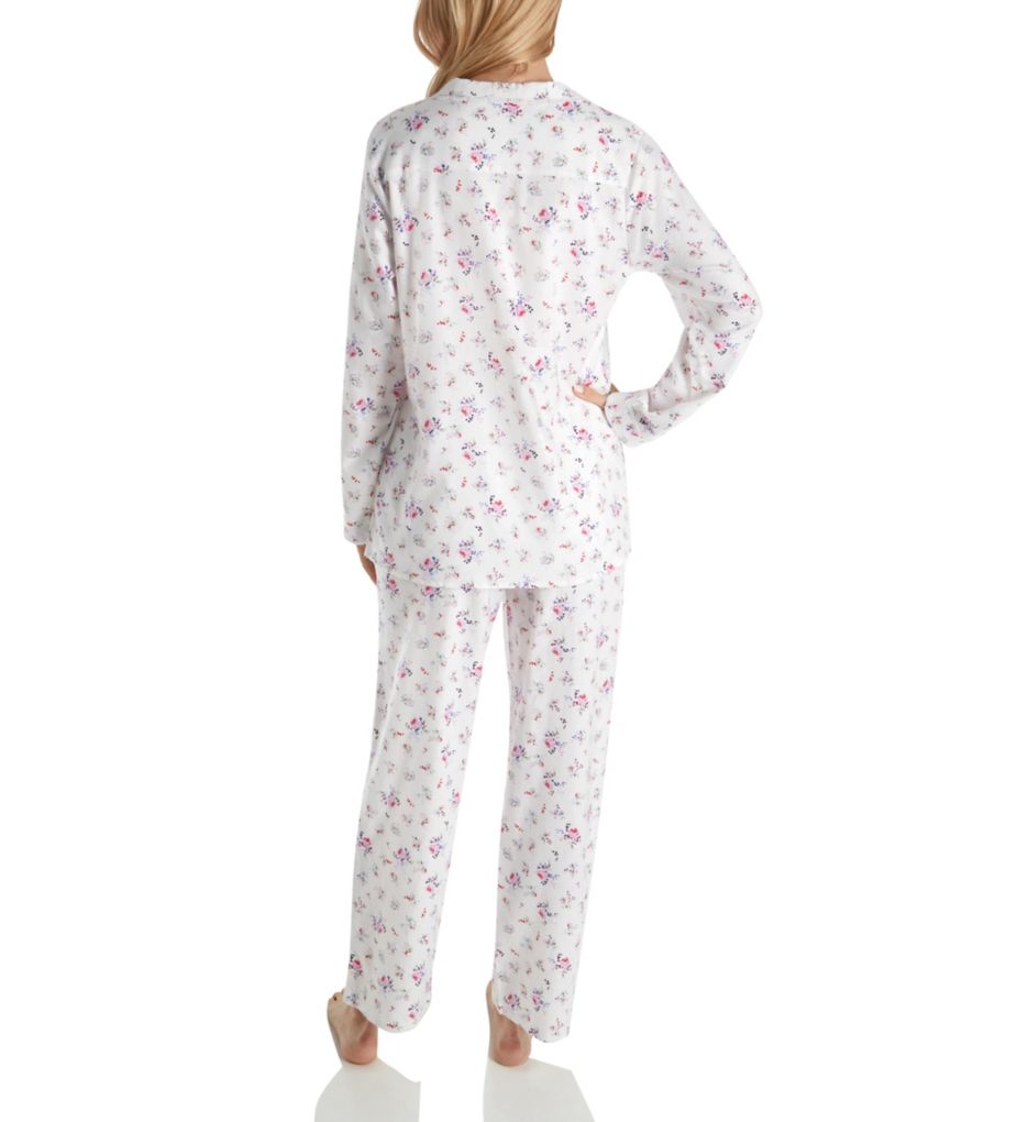 Flannel Rose Ditsy Notch Collar Pajama