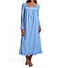Eileen West 100% Cotton Jersey Knit Long Sleeve Long Nightgown