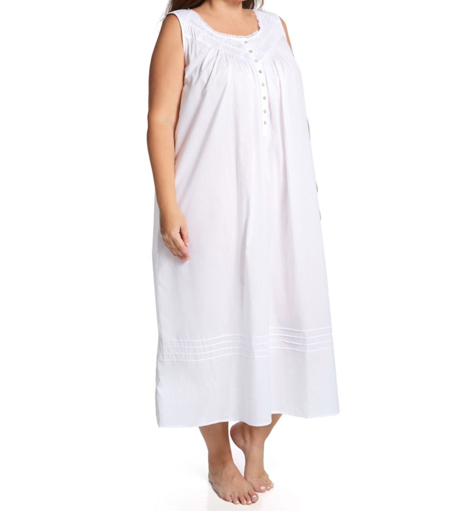 Plus Size Everyday S/L Long Ballet Nightgown-fs