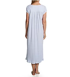 100% Cotton Jersey Knit 48 Cap Sleeve Long Gown Floral Stripe S