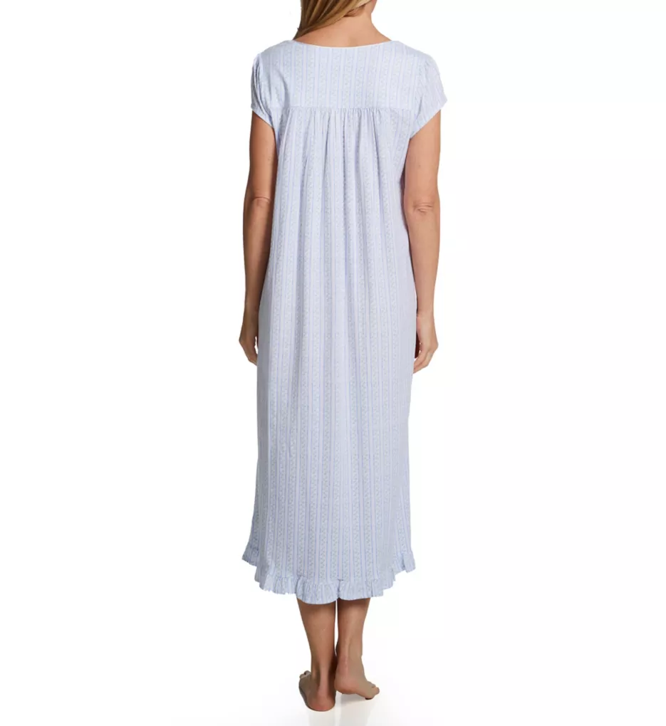 Eileen West 100% Cotton Jersey Knit 48 Cap Sleeve Long Gown E00010 - Image 2