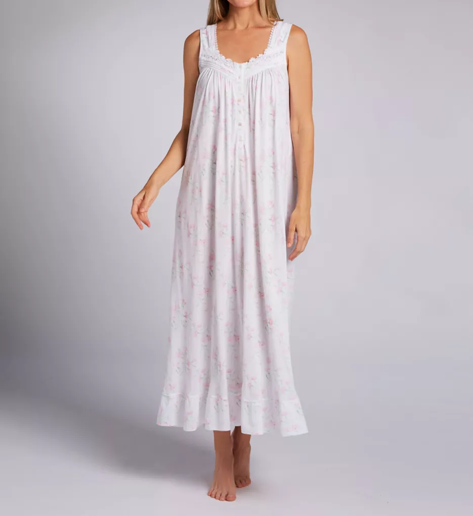 Eileen West Cotton Modal Jersey Ballet Sleeveless Nightgown E00022 - Image 1