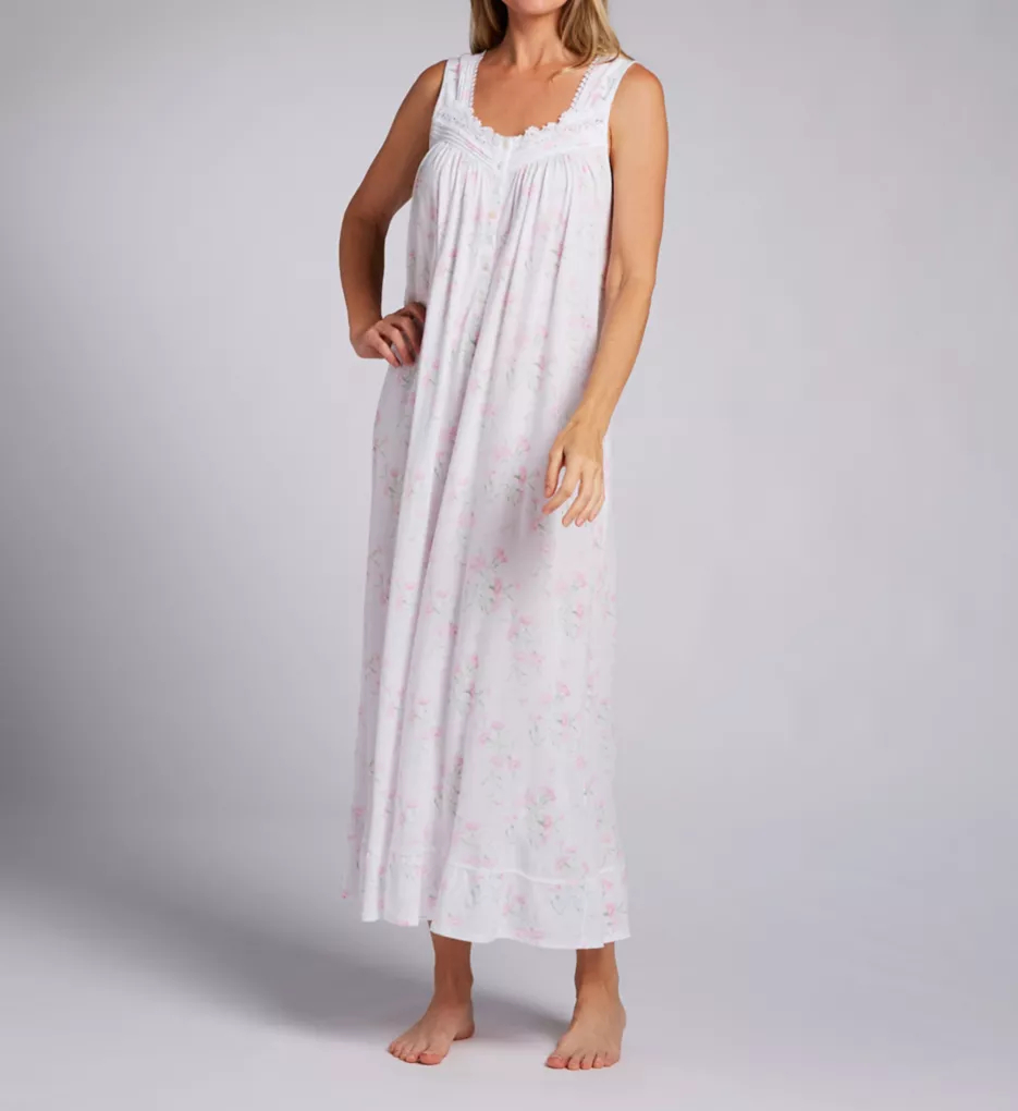 Eileen West Cotton Modal Jersey Ballet Sleeveless Nightgown E00022