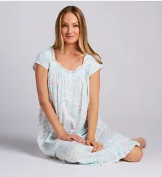 Plus Size 100% Cotton Jersey Long Nightgown