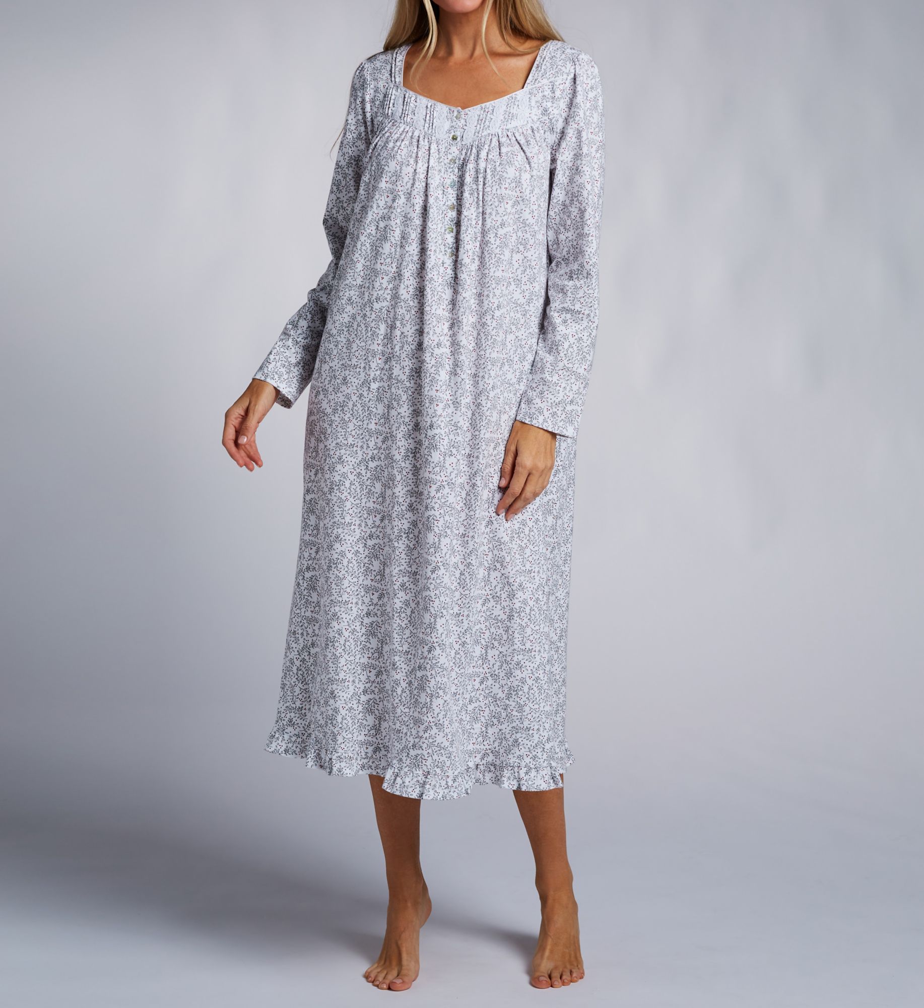 Eileen West 100% Cotton Peached Jersey 48 Long Nightgown E00048 - Image 1