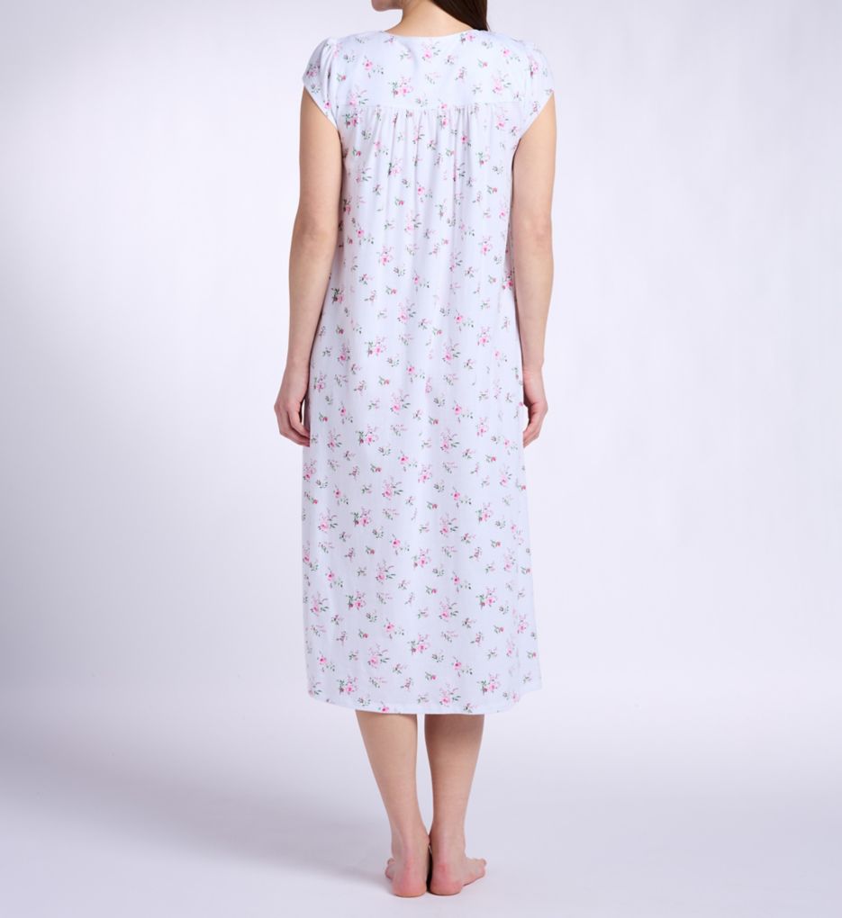 Eileen West 100% Cotton Jersey Knit 48 Cap Sleeve Gown E00123 - Image 2