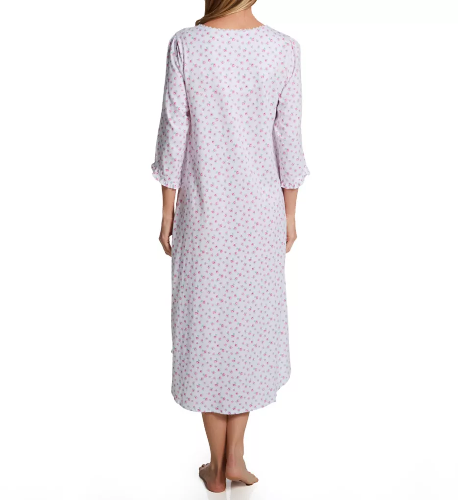 Eileen West 100% Cotton Jersey Knit 48 3/4 Sleeve Nightgown E10006 - Image 2