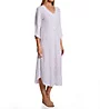 Eileen West 100% Cotton Jersey Knit 48 3/4 Sleeve Nightgown E10006 - Image 1