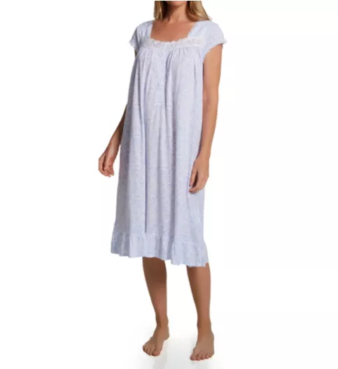 Eileen West Cotton Modal Jersey 42 Cap Sleeve Waltz Nightgown E10009