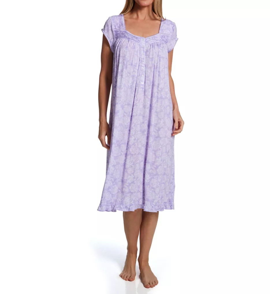 Tencel Modal Jersey 42 Short Sleeve Waltz Gown Floral Garden S