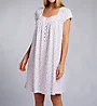 Eileen West Plus Size 100% Cotton Jersey Knit 38 Short Gown E20006X - Image 1