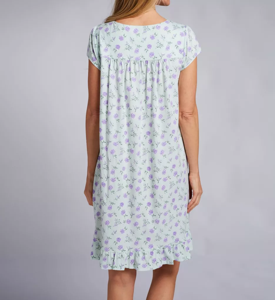 Plus Size 100% Cotton Jersey Knit Cap Sleeve Gown