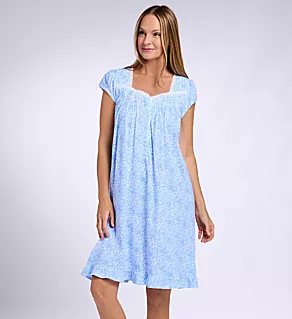 Cotton Jersey Knit 38 Cap Sleeve Nightgown