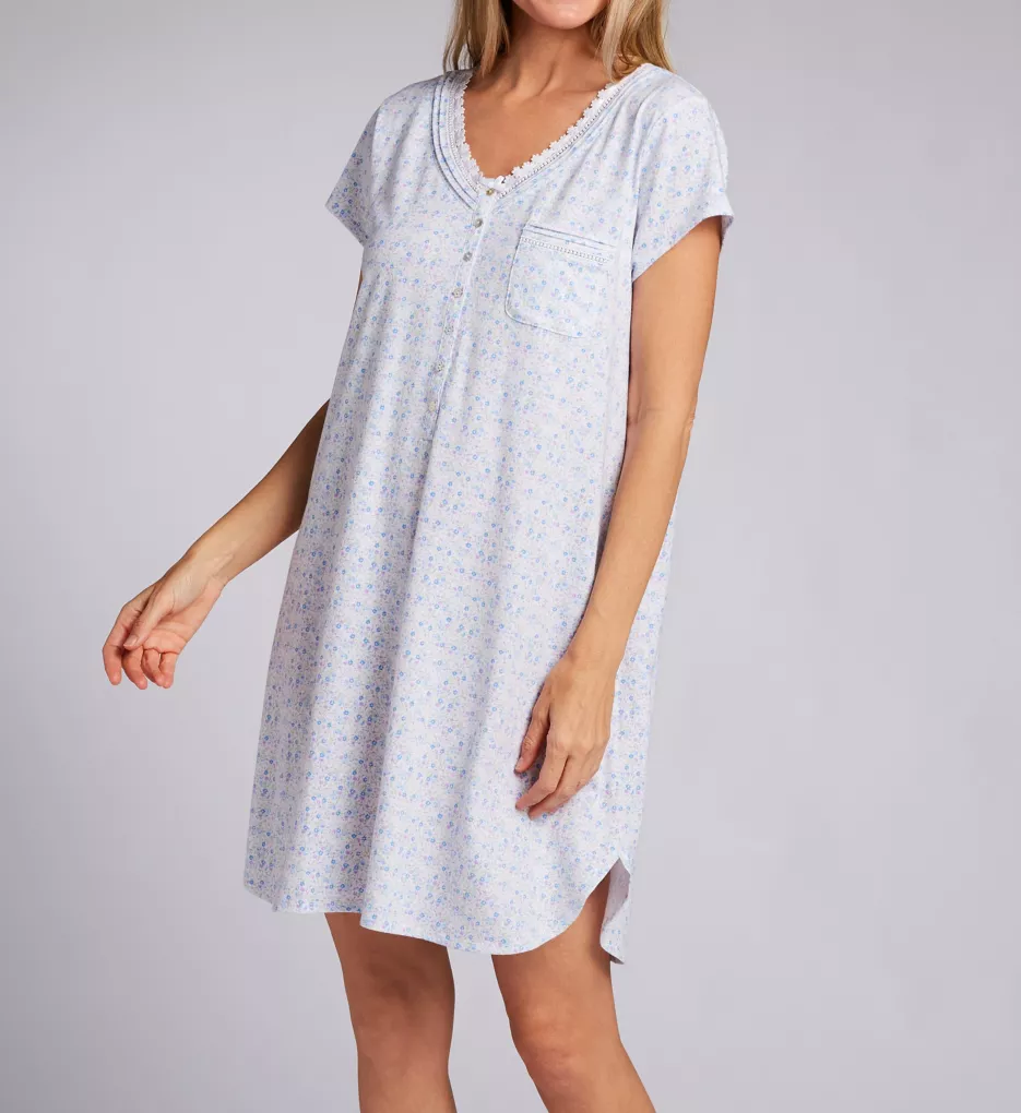 100% Cotton Jersey Knit Short Sleeve Nightshirt