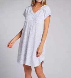 100% Cotton Jersey Knit Short Sleeve Nightshirt