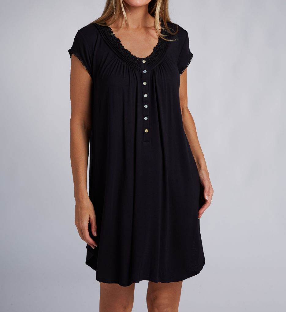 Eileen West Tencel Modal Jersey 36 New Cap Sleeve Nightshirt E30056 - Image 1