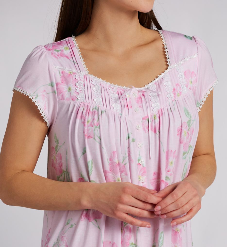 Eileen West Tencel Modal Jersey 42 Waltz Cap Sleeve Nightgown E30077 - Image 3