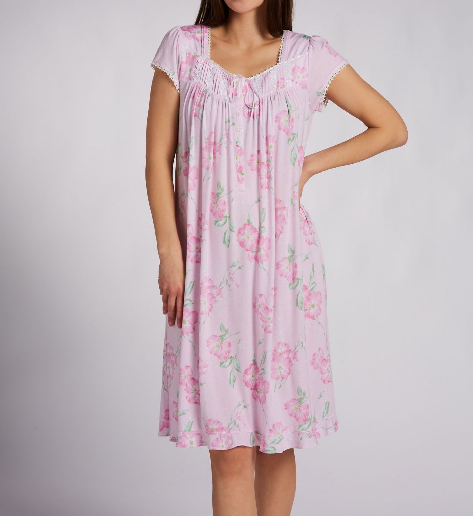 Eileen West Tencel Modal Jersey 42 Waltz Cap Sleeve Nightgown E30077 - Image 1