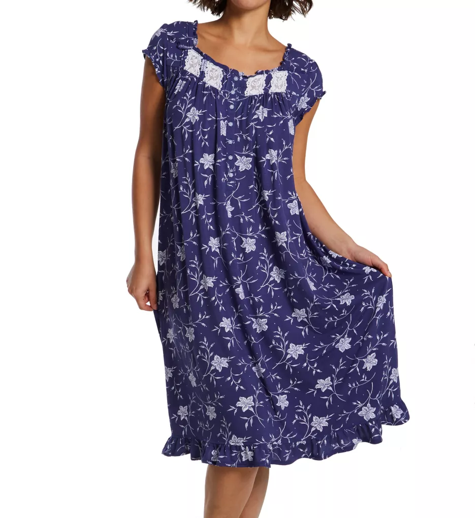 Eileen West Tencel Modal Jersey Waltz Cap Sleeve Nightgown E60018 - Image 1