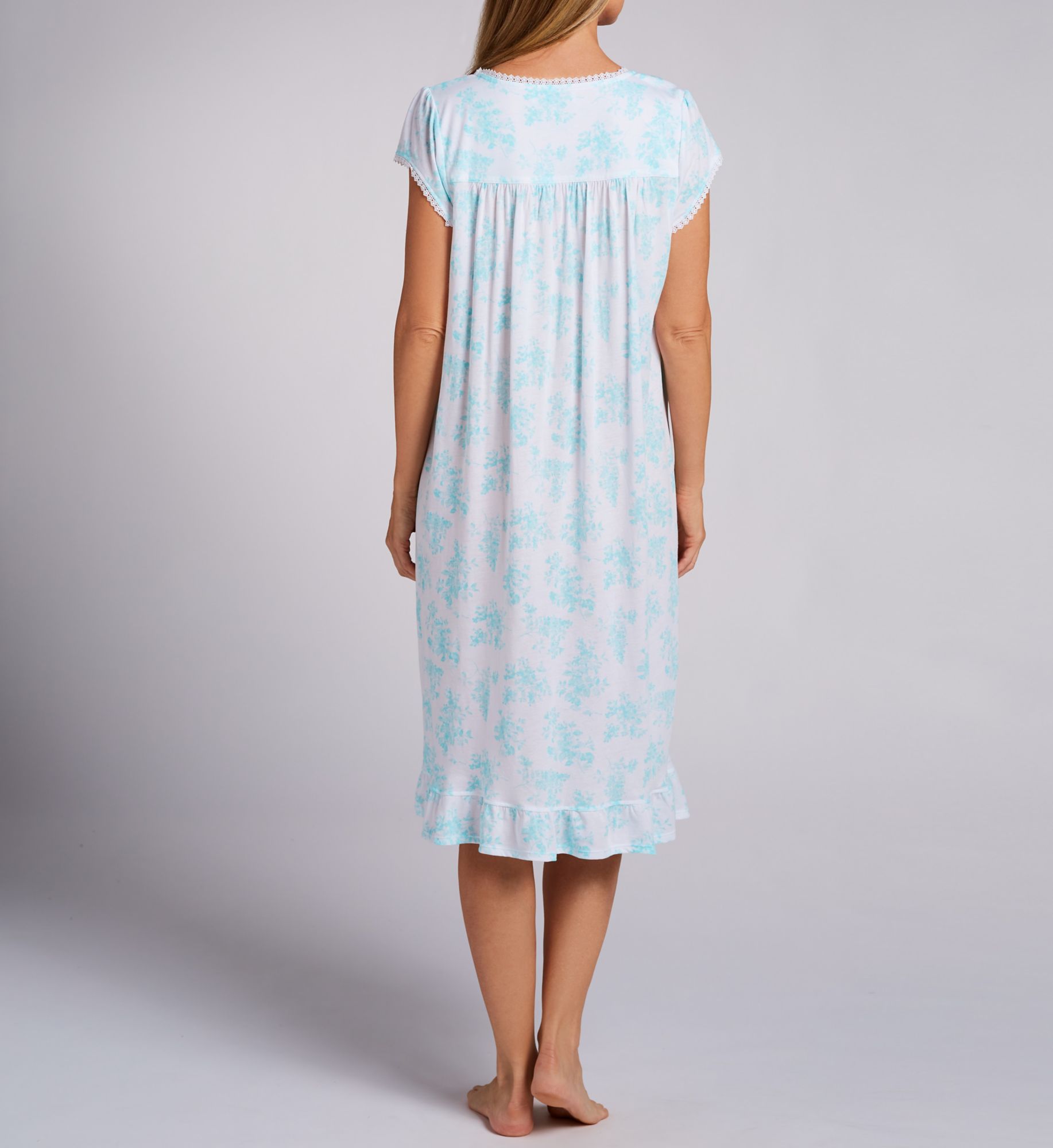 Eileen West Cotton Tencel Waltz Cap Sleeve Nightgown E60032 - Image 2