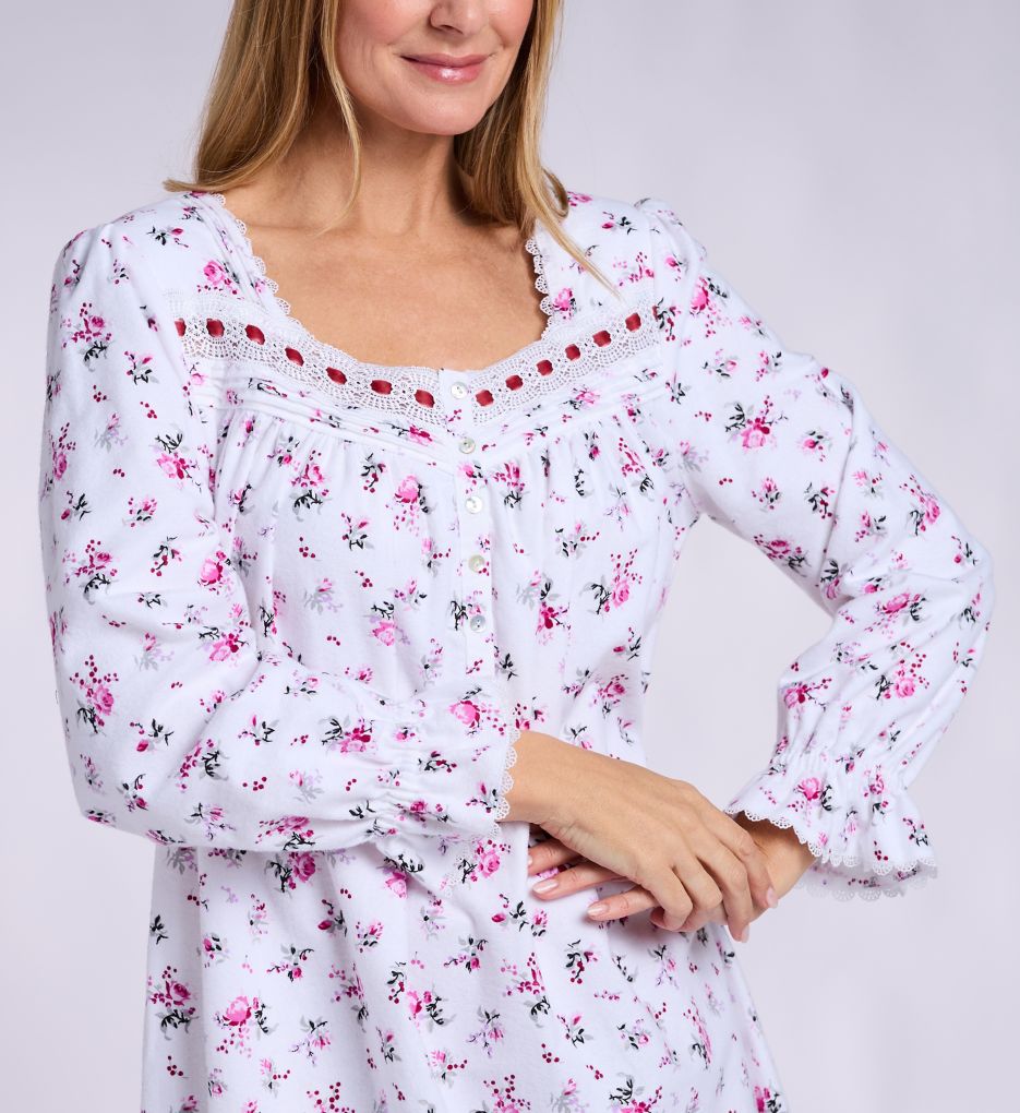 Eileen West Heritage 100% Cotton Brushed Flannel Gown E60109 - Image 3