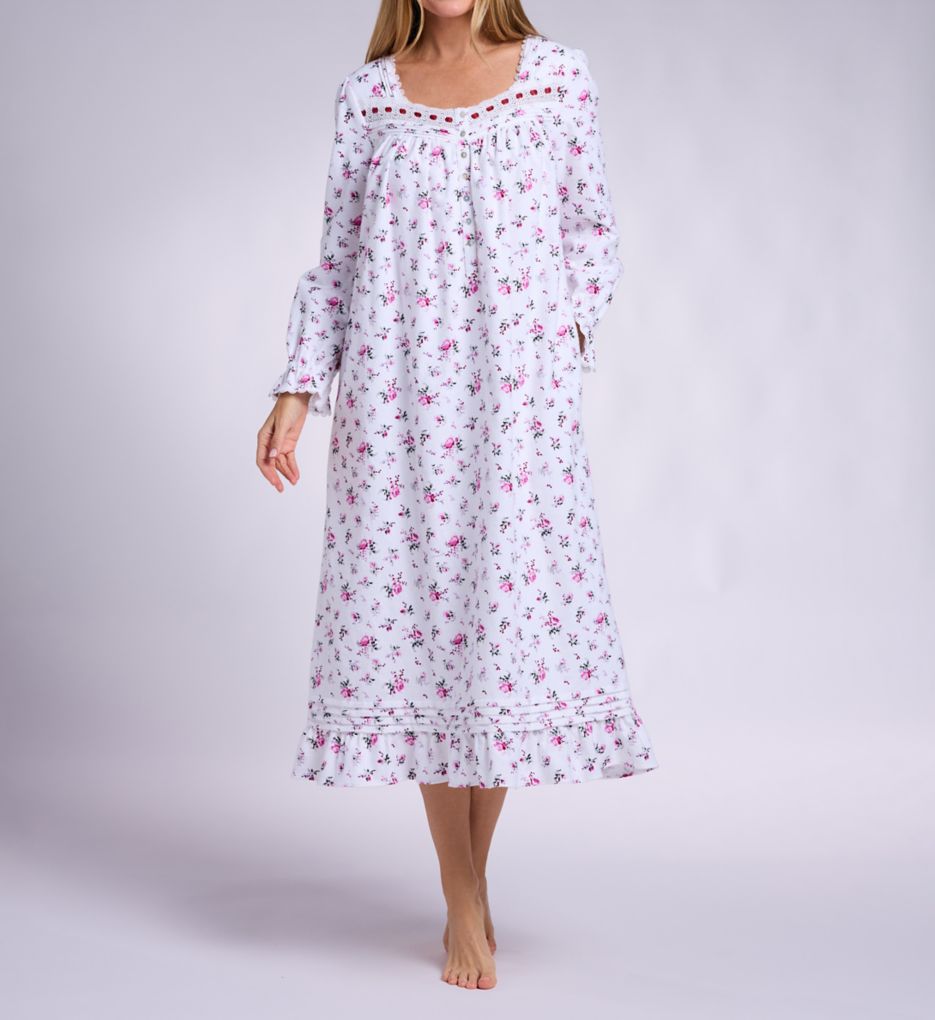 Eileen West Heritage 100% Cotton Brushed Flannel Gown E60109 - Image 1
