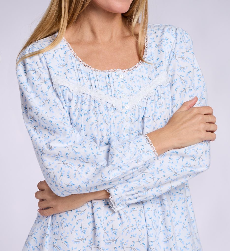 Eileen West Cotton Flannel Long Sleeve Waltz Nightgown E60110 - Image 3