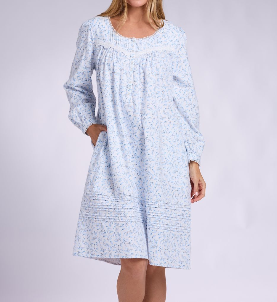 Eileen West Cotton Flannel Long Sleeve Waltz Nightgown E60110 - Image 1