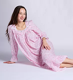 50 Ballet Long Sleeve Nightgown White Glaret Toile S
