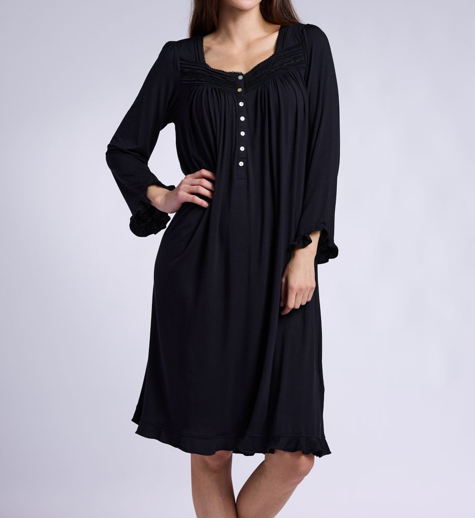 Eileen West Iconic Tencel Modal Long Sleeve Ballet Nightgown E70056 - Image 1