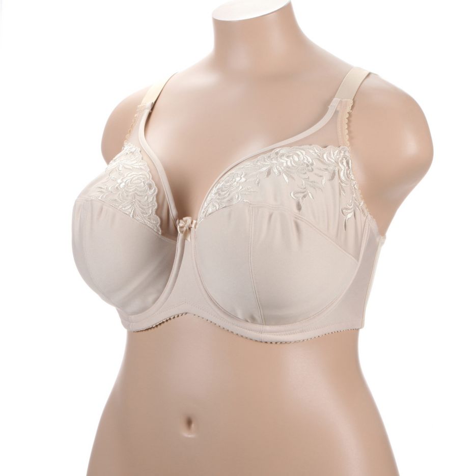 Embroidered Microfiber Underwire Bra
