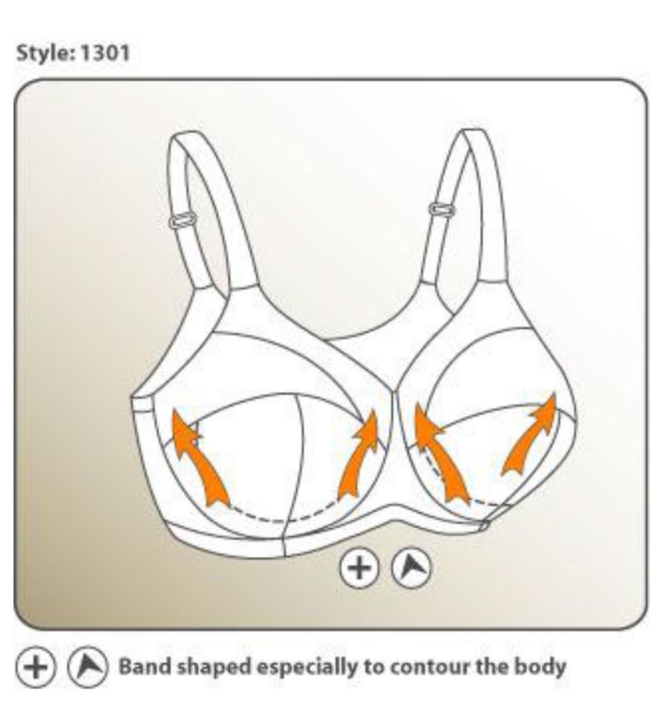 Women's 1301 Embroidered Microfiber Soft-cup Bra 