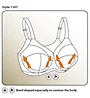 Elila Embroidered Microfiber Wireless Soft-cup Bra 1301 - Image 4