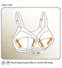 Marlon Non-Wired Soft Cup Bra – Embroidered Wireless Comfort Bra, Hook & Eye Closure (White)
