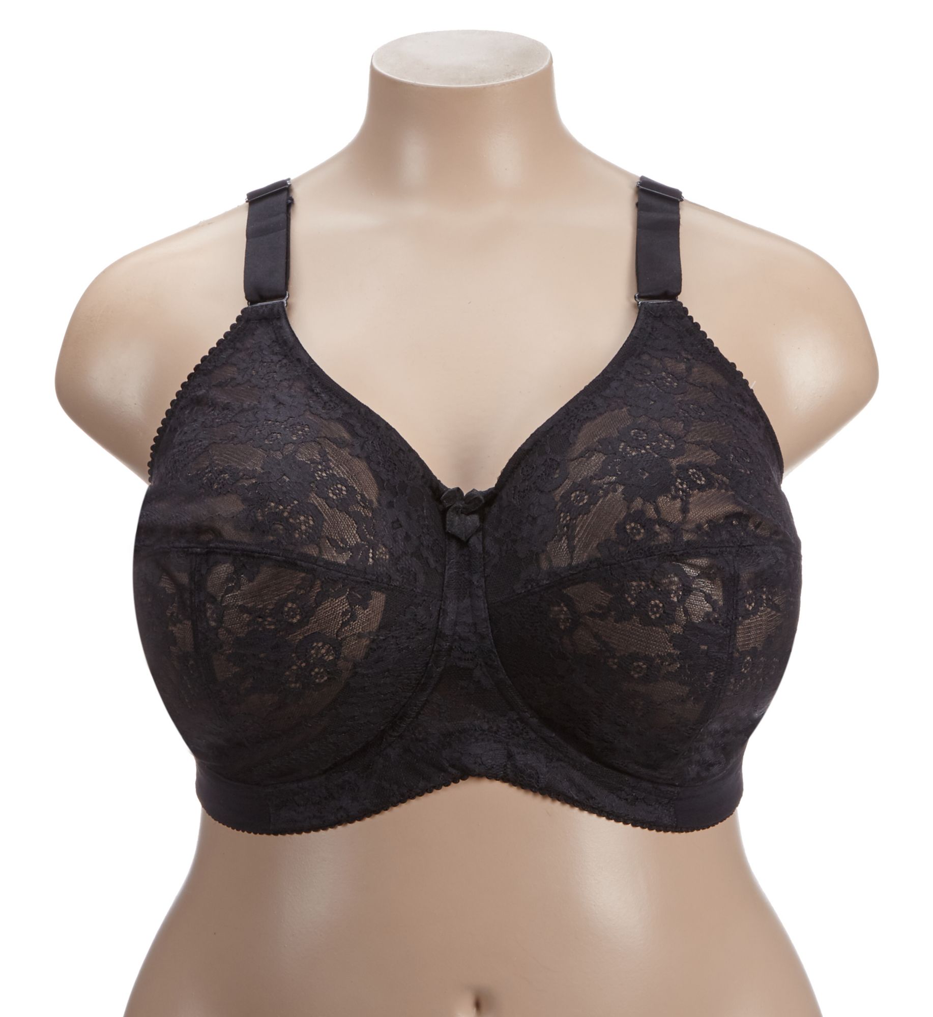Elila Lace Wireless Soft-cup Bra Black 48F  - Image 1