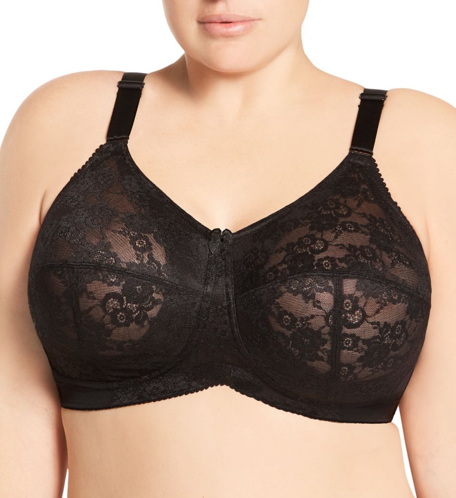 Women's Elila 1801 Swiss Embroidery Wireless Softcup Bra (Nude 42J) 