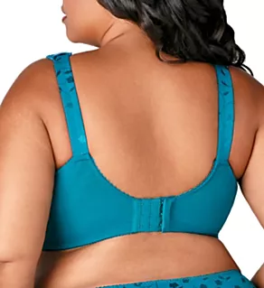 Jacquard Wireless Softcup Bra with Cushion Straps Emerald Green 52N