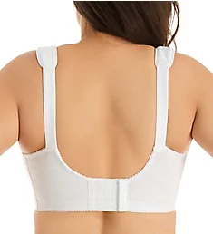 Jacquard Wireless Softcup Bra with Cushion Straps White 38H