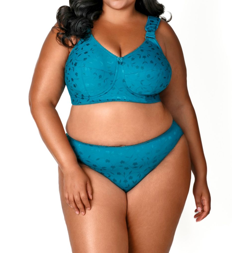 Jacquard Softcup Bra with Cushioned Straps-cs2