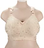 Elila Jacquard Wireless Softcup Bra with Cushion Straps 1305 - Image 1