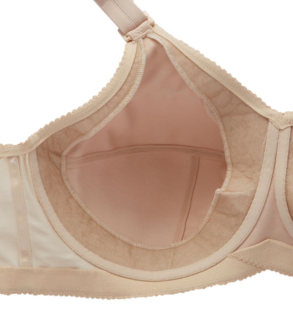 Women's Elila 1801 Swiss Embroidery Wireless Softcup Bra (Nude 44E) 