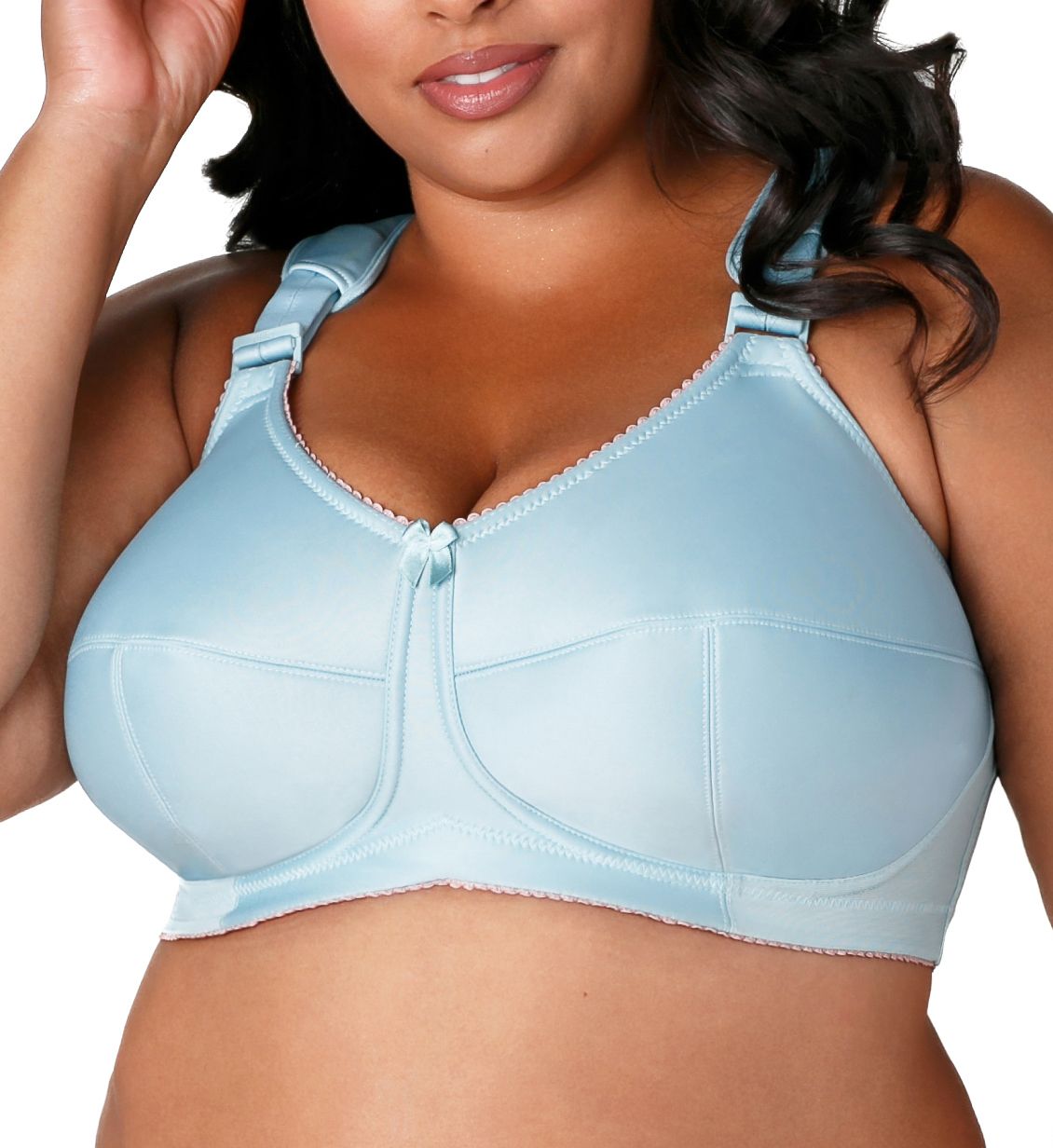 Elila Full Coverage Wireless Soft Cup Bra Aqua Sky 36L  - Image 1