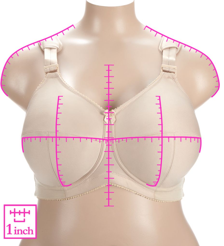 Elila 1505 NudeFull Coverage Softcup Large Cup Bra ~ Sizes 36F