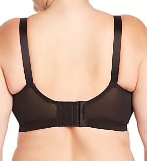 Swiss Embroidery Wireless Softcup Bra Black 52F