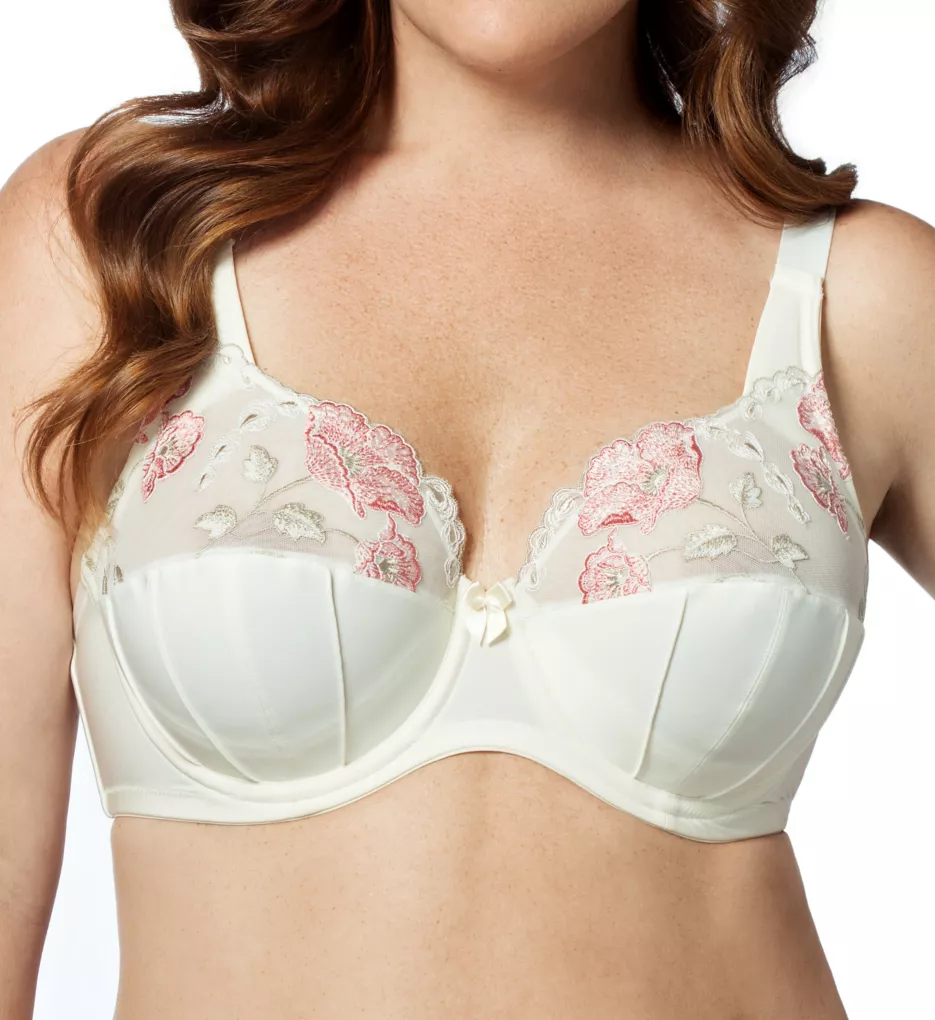 Elila Plus Size Wirefree Stretch Lace Soft Cup Bra (Ivory,38 H) :  : Clothing, Shoes & Accessories