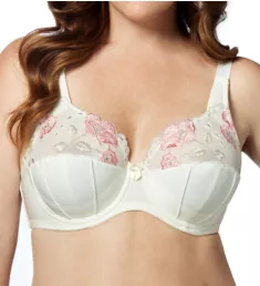 Glamour Satin & Embroidery Underwire Bra