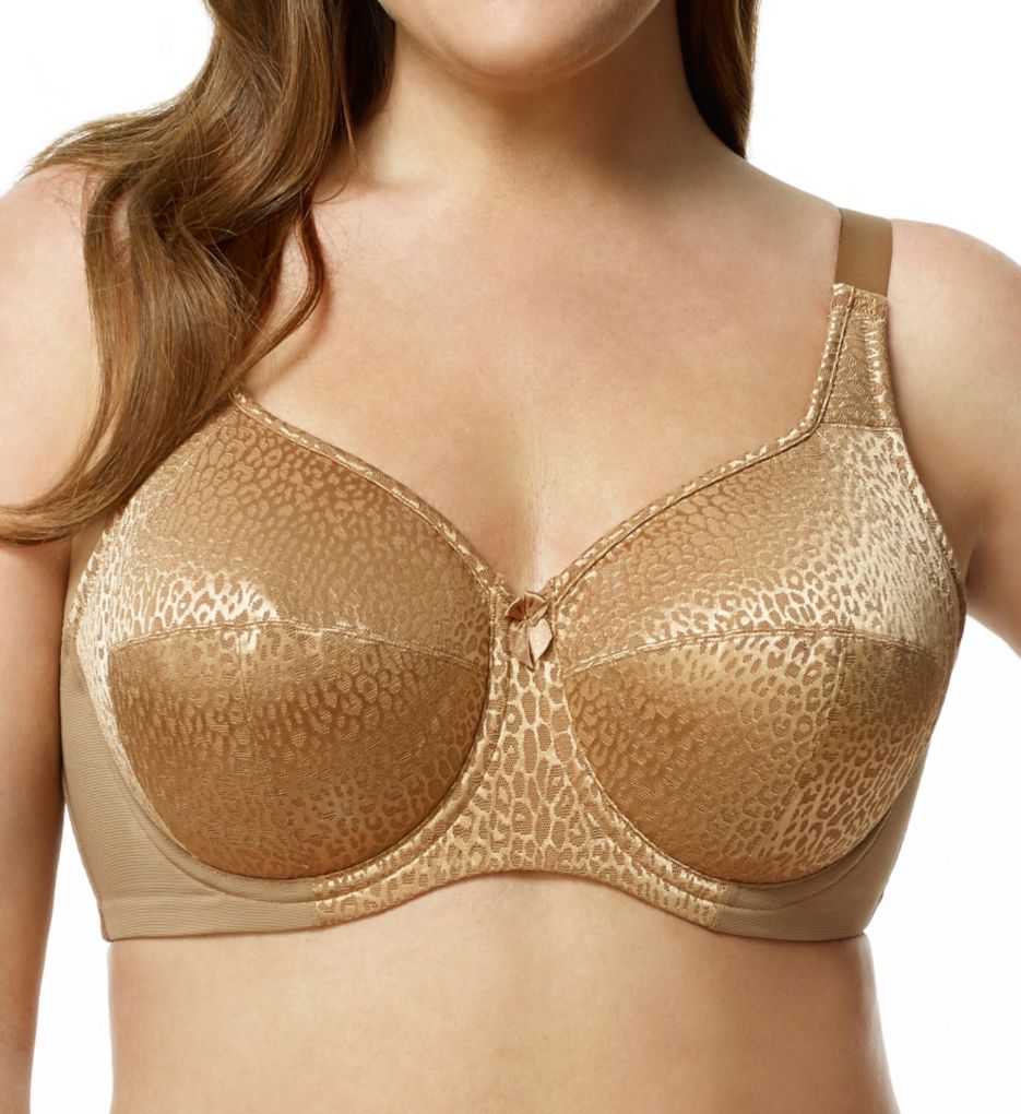 Elila : Elila 2211 Leopard Lace Underwire Bra (Mocha 34I)